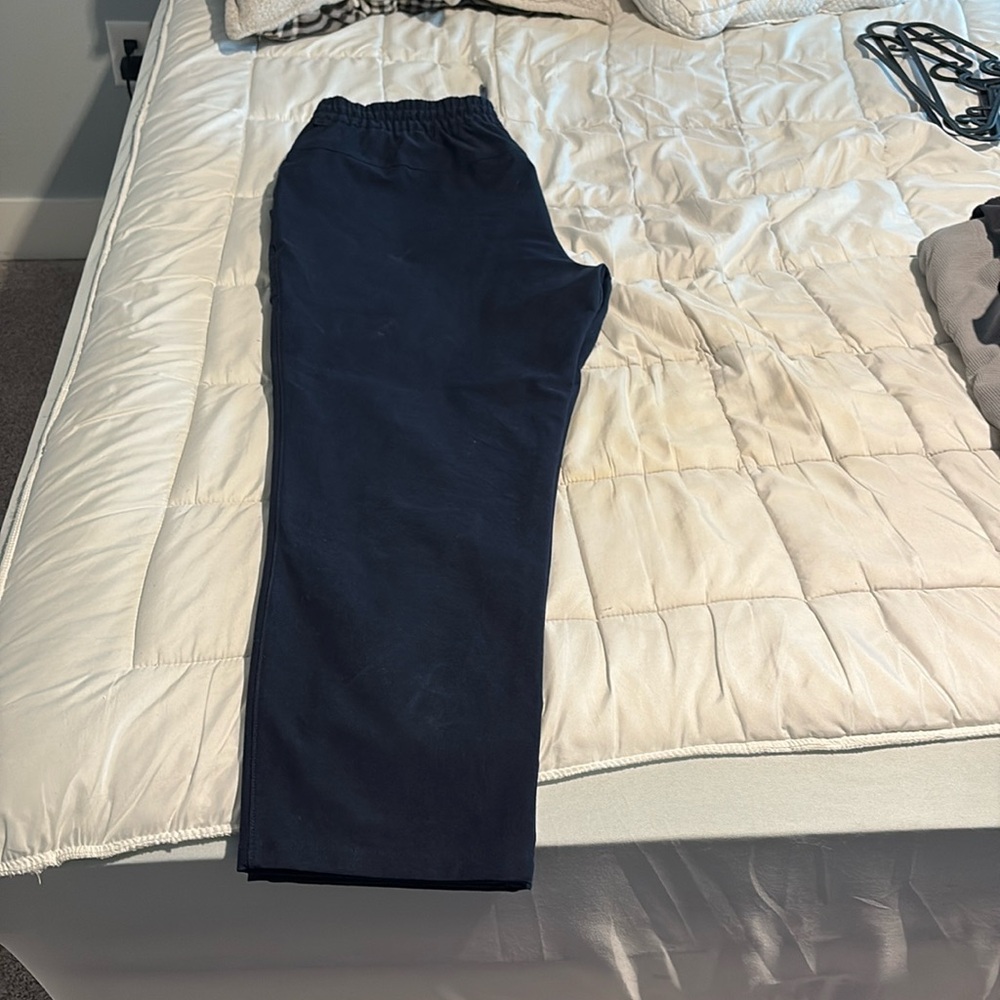 Lightly worn navy Lululemon ABC trousers